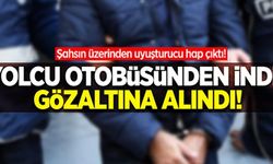 YOLCU OTOBÜSÜNDEN İNDİ GÖZALTINA ALINDI