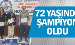 72 YAŞINDA ŞAMPİYON OLDU