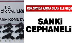 ÇOK SAYIDA KAÇAK SİLAH ELE GEÇİRİLDİ