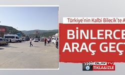 BİNLERCE ARAÇ GEÇTİ