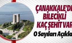 ÇANAKKALE'DE KAÇ BİLECİKLİ ŞEHİT VAR