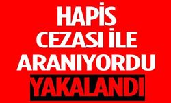 HAPİS CEZASI İLE ARANIYORDU