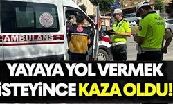 YAYAYA YOL VERMEK İSTEYİNCE KAZA OLDU!