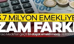 3.7 MİLYON EMEKLİYE ZAM FARKI!