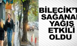 BİLECİK'TE SAĞANAK YAĞIŞ ETKİLİ OLDU