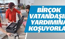 BİRÇOK VATANDAŞIN YARDIMINA KOŞUYORLAR