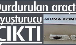 DURDURULAN ARAÇTA UYUŞTURUCU ALARMI!