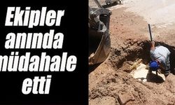 EKİPLER ANINDA MÜDAHALE ETTİ