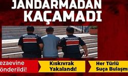 JANDARMADAN KAÇAMADI!