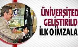 ÜNİVERSİTEDE GELİŞTİRİLDİ