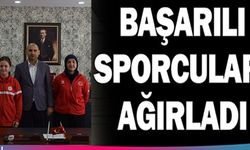 BAŞARILI SPORCULARI AĞIRLADI