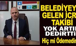 BELEDİYEYE GELEN İCRA TAKİBİ!