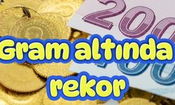 Gram altında rekor