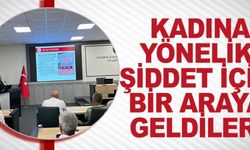 KADINA YÖNELİK ŞİDDET İÇİN BİR ARAYA GELDİLER