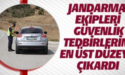 JANDARMA EKİPLERİ GÜVENLİK TEDBİRLERİNİ EN ÜST DÜZEYE ÇIKARDI