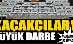 KAÇAKÇILARA BÜYÜK DARBE