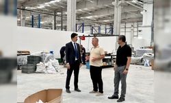 KAYMAKAM KAHRAMAN OSB'DE İNCELEMELERDE BULUNDU