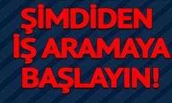 ŞİMDİDEN İŞ ARAMAYA BAŞLAYIN