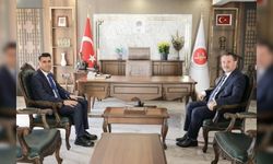 VALİ AYGÖL,İL MÜFTÜSÜ DİLEK İLE BİR ARAYA GELDİ