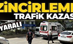 ZİNCİRLEME TRAFİK KAZASI: 1 YARALI