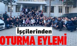 BİLECİK İL ÖZEL İDARE İŞÇİLERİNDEN OTURMA EYLEMİ