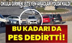 OKULA GİTMEK İSTEYEN ARAÇLAR YOLDA KALDI