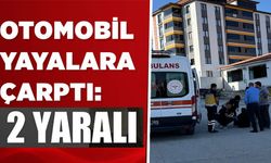 OTOMOBİL YAYALARA ÇARPTI: 2 YARALI