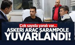 BİLECİK'TE ASKERİ ARAÇ ŞARAMPOLE YUVARLANDI