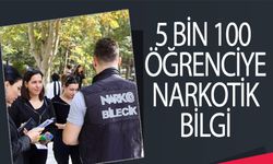 5 BİN 100 ÖĞRENCİYE NARKOTİK BİLGİ