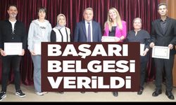 BAŞARI BELGESİ VERİLDİ