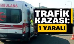 TRAFİK KAZASI: 1 YARALI