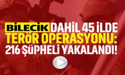 BİLECİK'TE TERÖR ÖRGÜTÜNE YÖNELİK DÜZENLENEN “GÜRZ-23” OPERASYONU