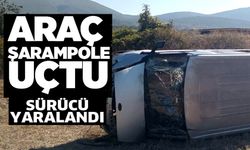 ARAÇ ŞARAMPOLE UÇTU