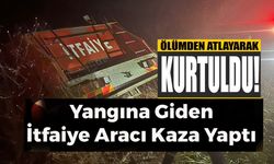 BİLECİK'TE YANGINA GİDEN İTFAİYE ARACI KAZA YAPTI, SÜRÜCÜ ARAÇTAN ATLAYARAK KURTULDU