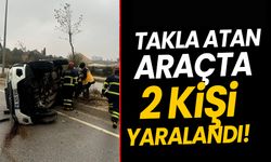 BİLECİK’TE TAKLA ATAN ARAÇTA BULUNAN 2 KİŞİ YARALANDI