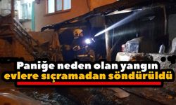 FIRINDA ÇIKAN YANGIN EVLERE SIÇRAMADAN SÖNDÜRÜLDÜ