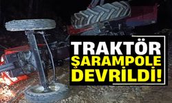 BİLECİK'TE DEVRİLEN TRAKTÖRÜN SÜRÜCÜSÜ YARALANDI