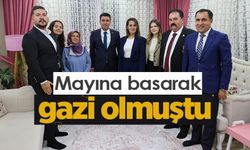 VALİ AYGÖL VE İL MÜDÜRÜ TÜRKOĞLU'NDAN GAZİ ZİYARETİ