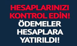 ÖDEMELERİ HESAPLARA YATIRILDI