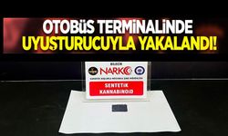 OTOBÜS TERMİNALİNDE UYUŞTURUCU MADDE İLE YAKALANDI