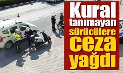 BİLECİK'TE MOTOSİKLET SÜRÜCÜLERİNE CEZA YAĞDI