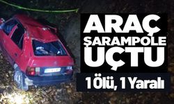 OTOMOBİL ŞARAMPOLE YUVARLANDI: 1 ÖLÜ, 1 YARALI