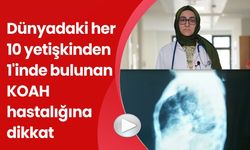 10 YETİŞKİNDEN BİRİ KOAH HASTASI