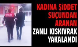 KADINA ŞİDDET SUÇUNDAN ARANAN ŞAHIS YAKALANDI