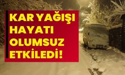 KAR YAĞIŞI HAYATI OLUMSUZ ETKİLEDİ!