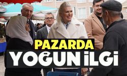 BAŞKAN SUBAŞI'YA PAZARDA YOĞUN İLGİ