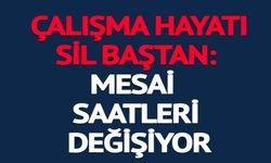 MESAİ SAATLERİ DEĞİŞİYOR, ESNEK ÇALIŞMA GELİYOR