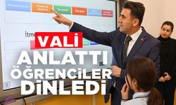 VALİ AYGÖL, İNHİSAR İLÇESİNDE ÖĞRENCİLERE DERS ANLATTI