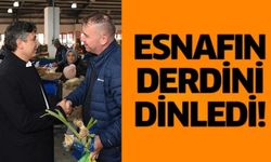 BAŞKAN DURGUT PAZARDA ESNAFLARLA BULUŞTU