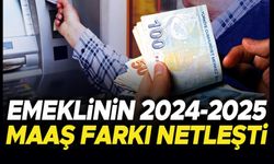 EMEKLİNİN 2024-2025 MAAŞ FARKI NETLEŞTİ